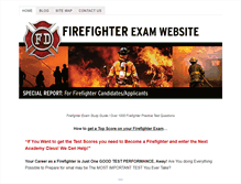 Tablet Screenshot of firefighters-exam.com